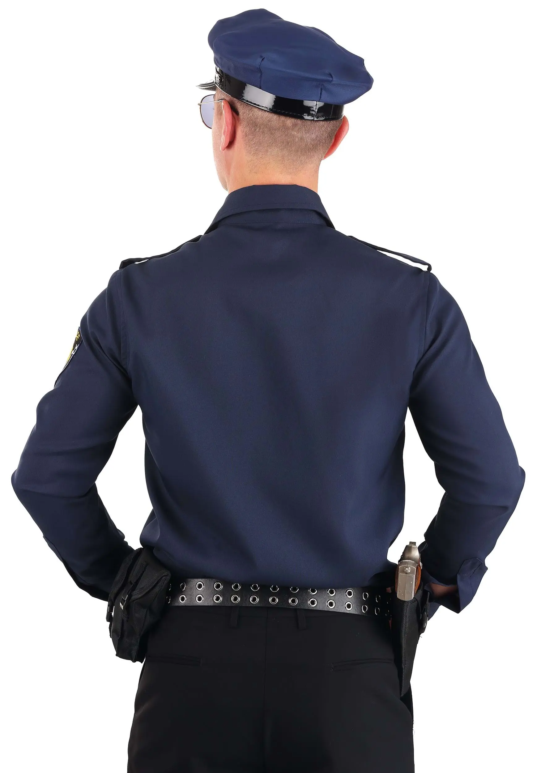 Long Sleeve Police Shirt For Adult - Image 2