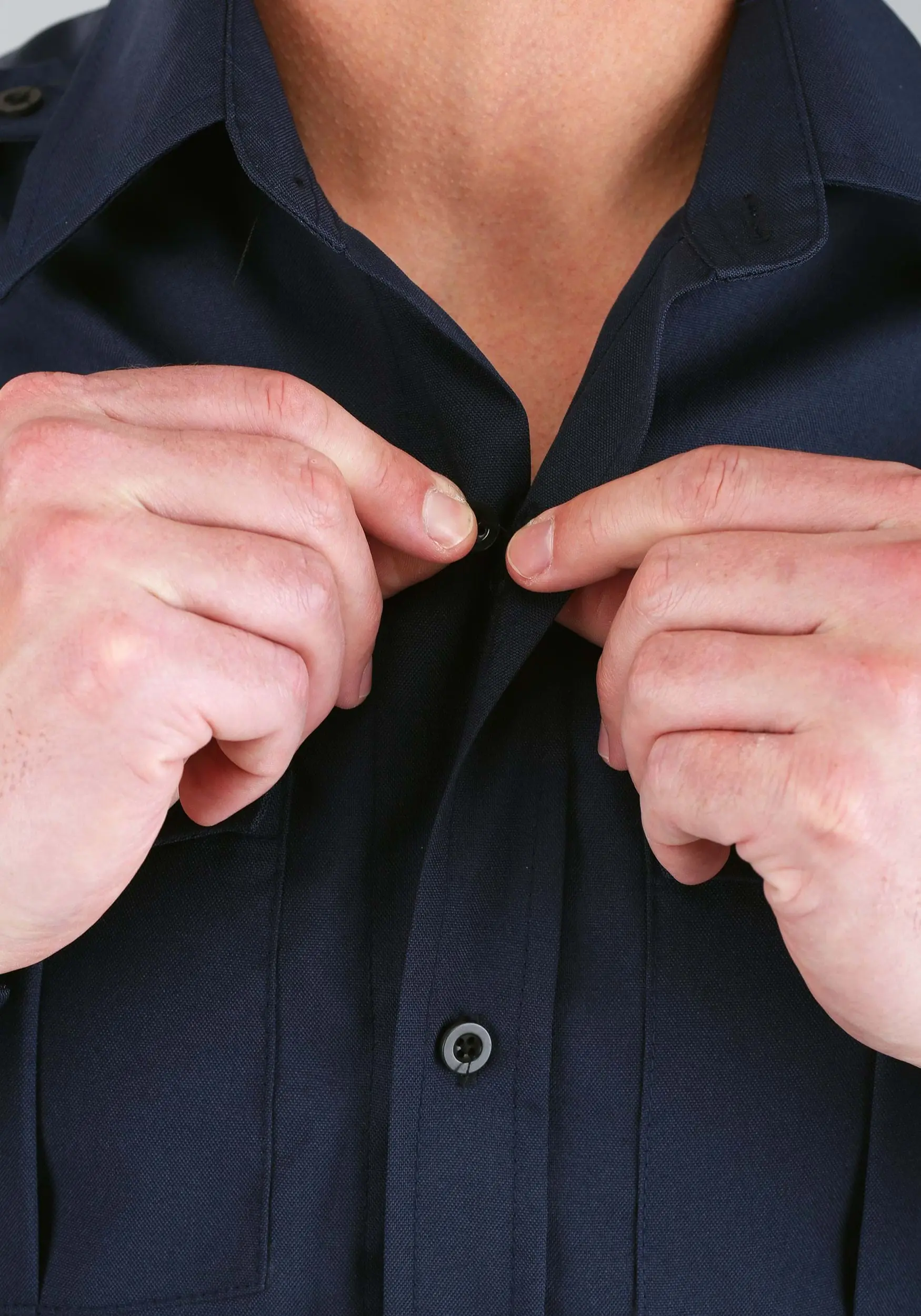 Long Sleeve Police Shirt For Adult - Image 5