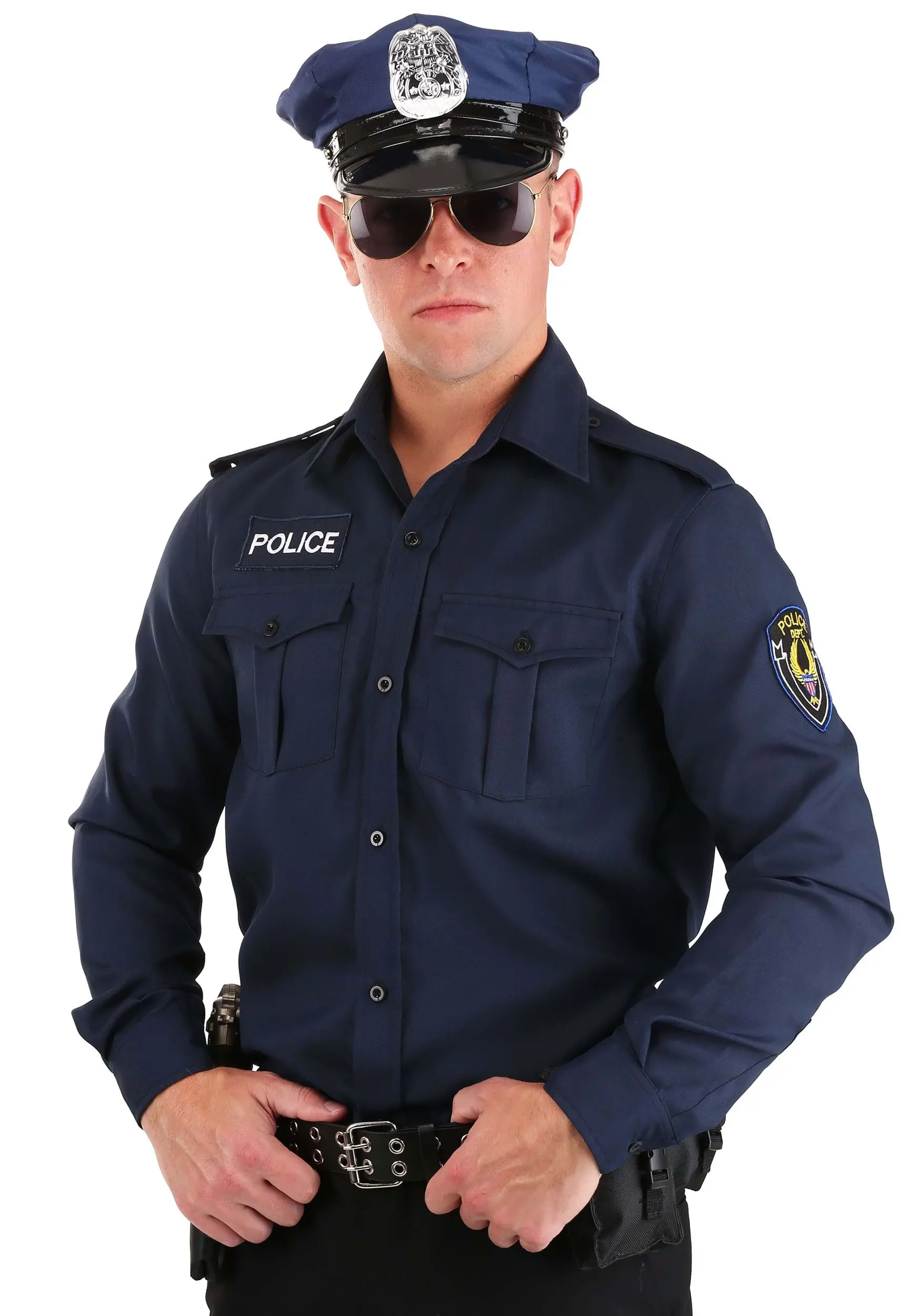 Long Sleeve Police Shirt For Adult