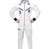 Plus Size White Astronaut Jumpsuit Costume For Adults