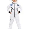 Child White Astronaut Jumpsuit Costume