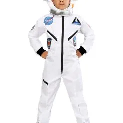 Child White Astronaut Jumpsuit Costume