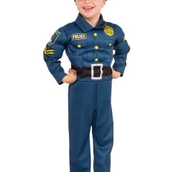 Top Cop Muscle Costume For Boys