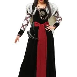 Dark Viking Dress Women's Costume