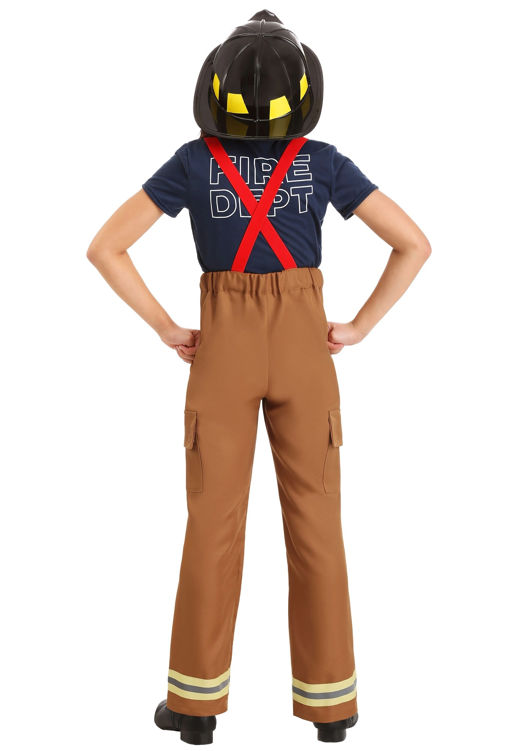 Girl's Fire Fighters Captain Costume - Image 2