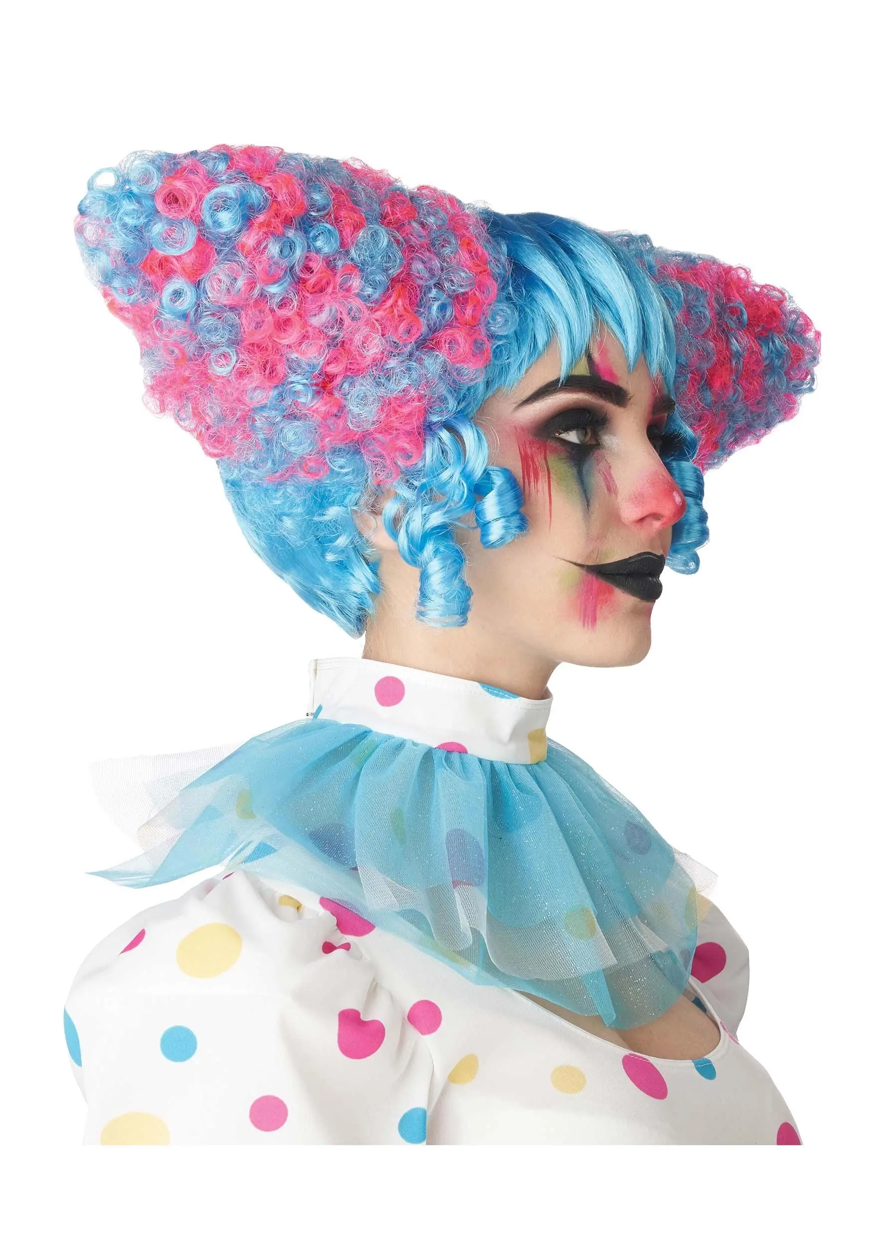 Clown Funhouse Cotton Candy Wig - Image 3