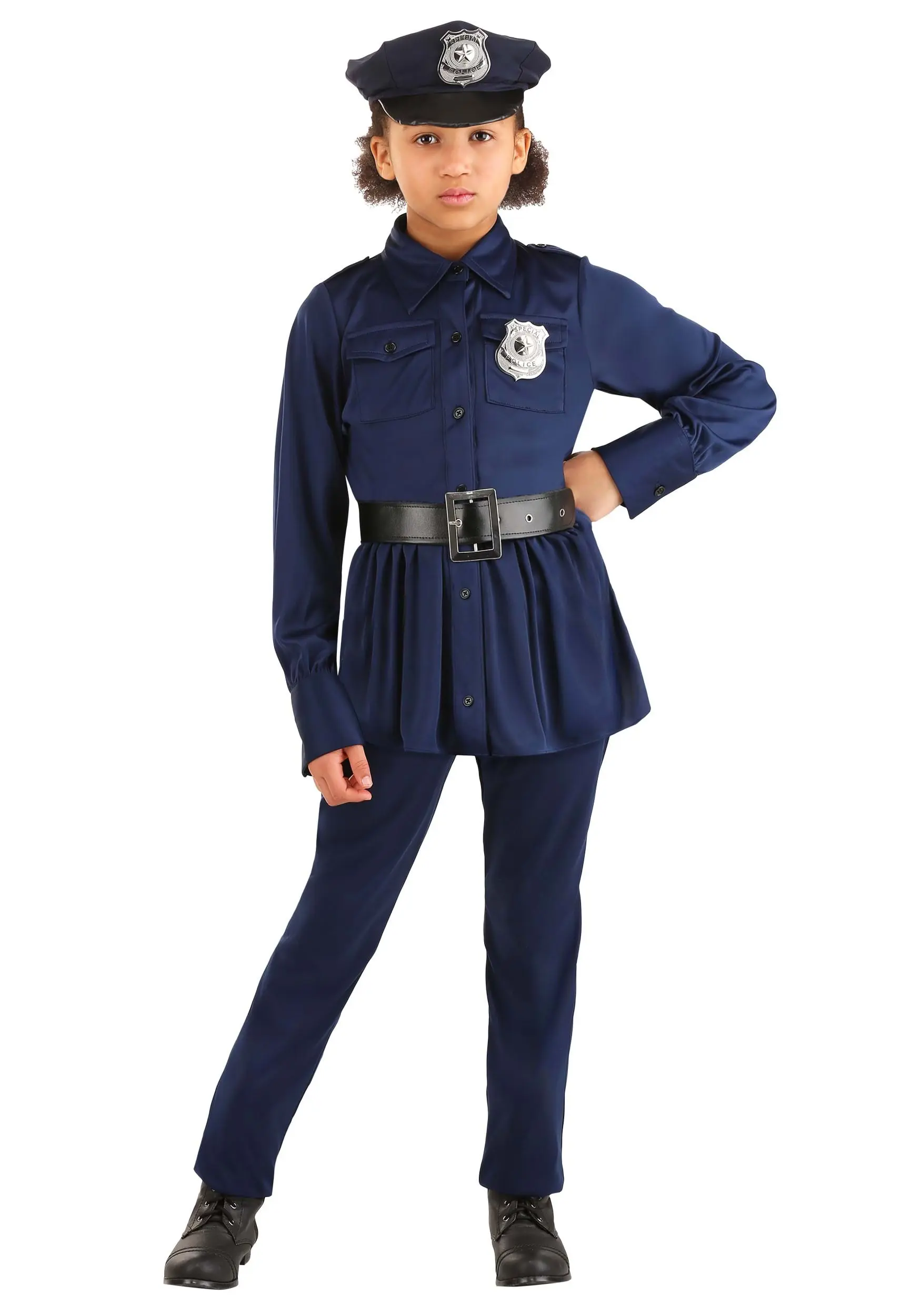 Cop Pants Costume For Girls