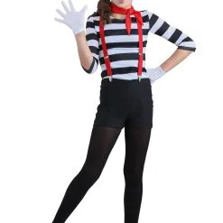 Mime Girl's Costume