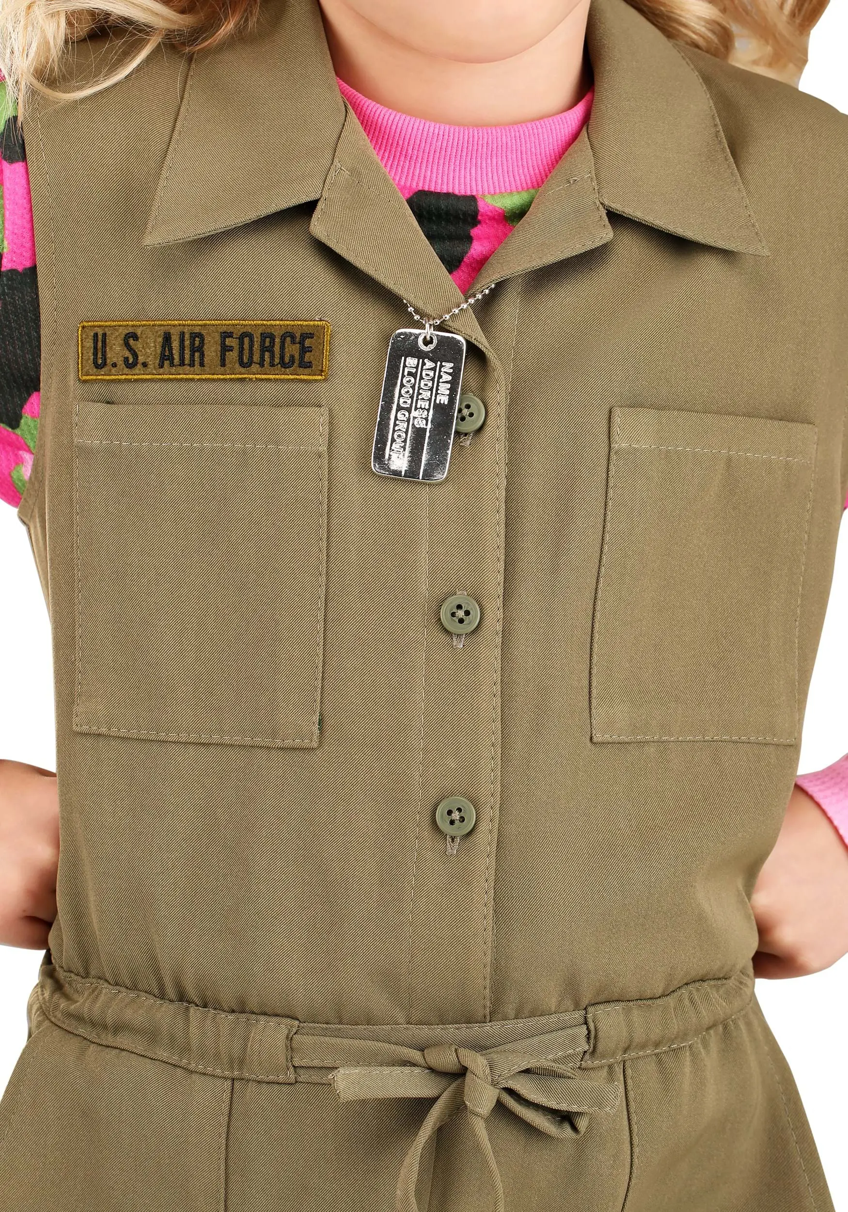 Pink Camo Army Costume For Girl's - Image 5