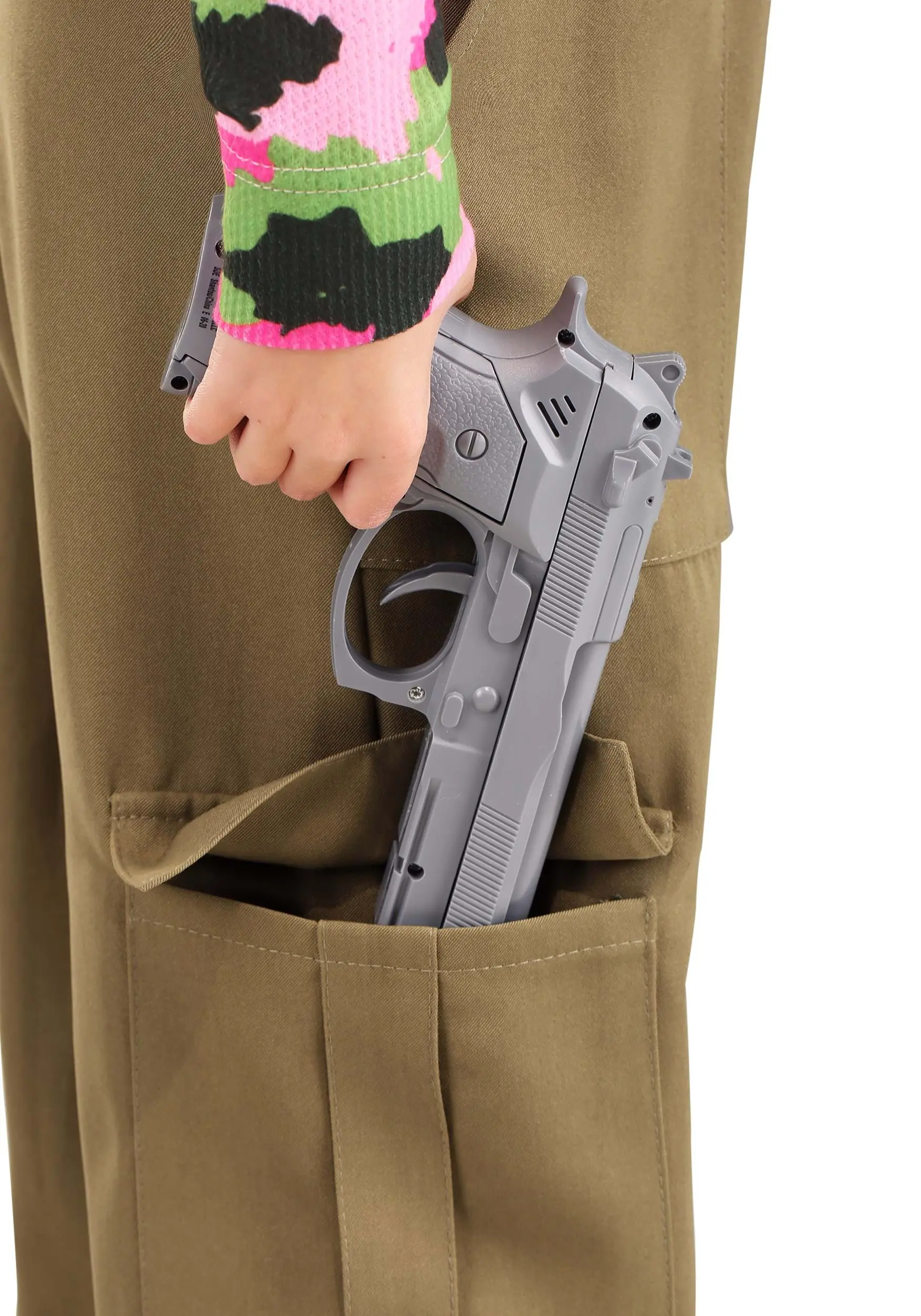 Pink Camo Army Costume For Girl's - Image 9