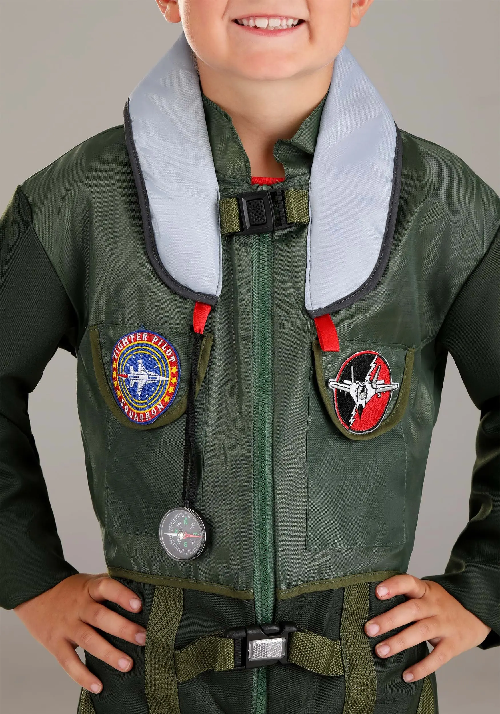 Daring Fighter Pilot Kid's Costume - Image 2