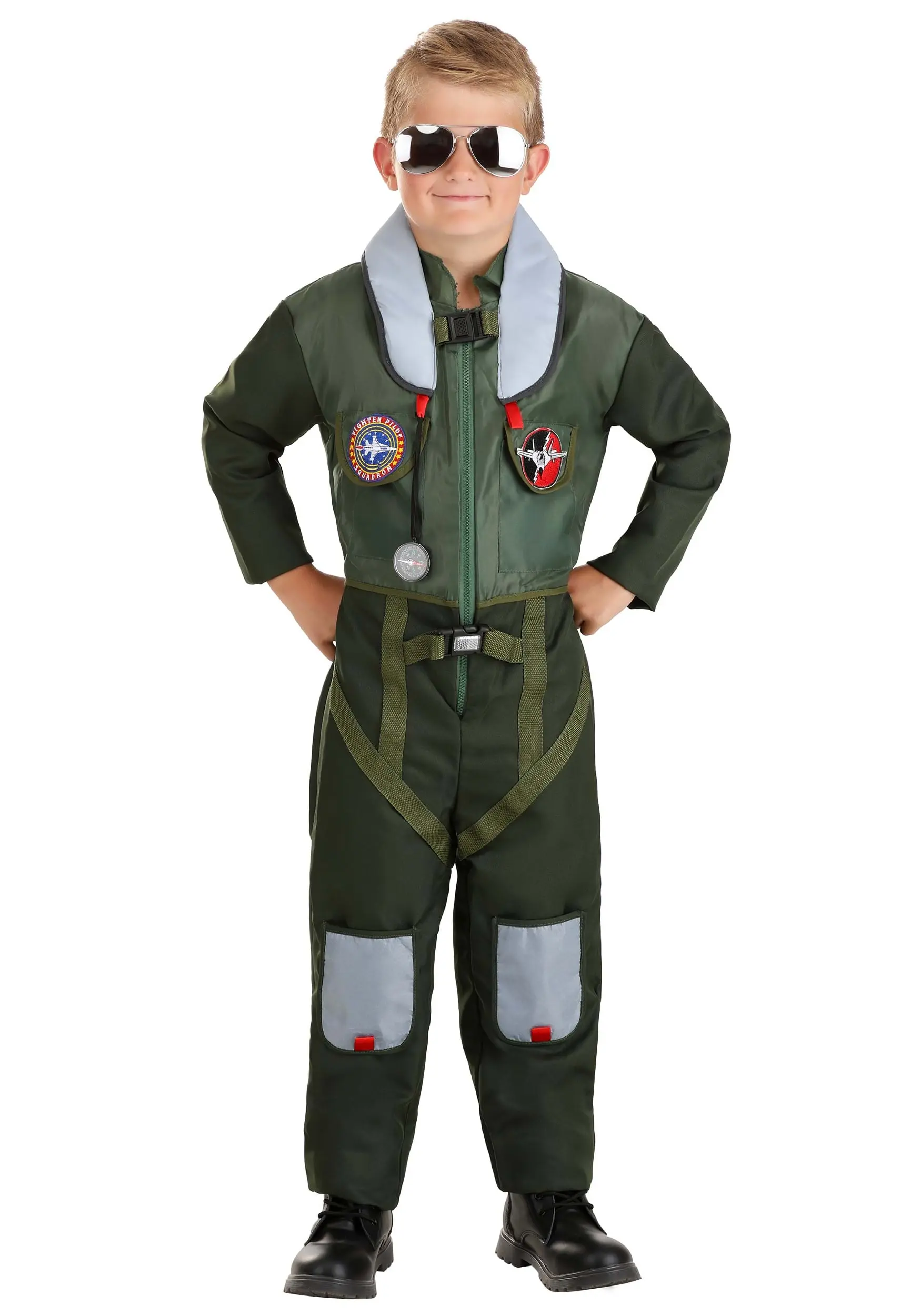 Daring Fighter Pilot Kid's Costume
