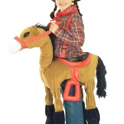 Wild West Brown Horse Costume For Kids
