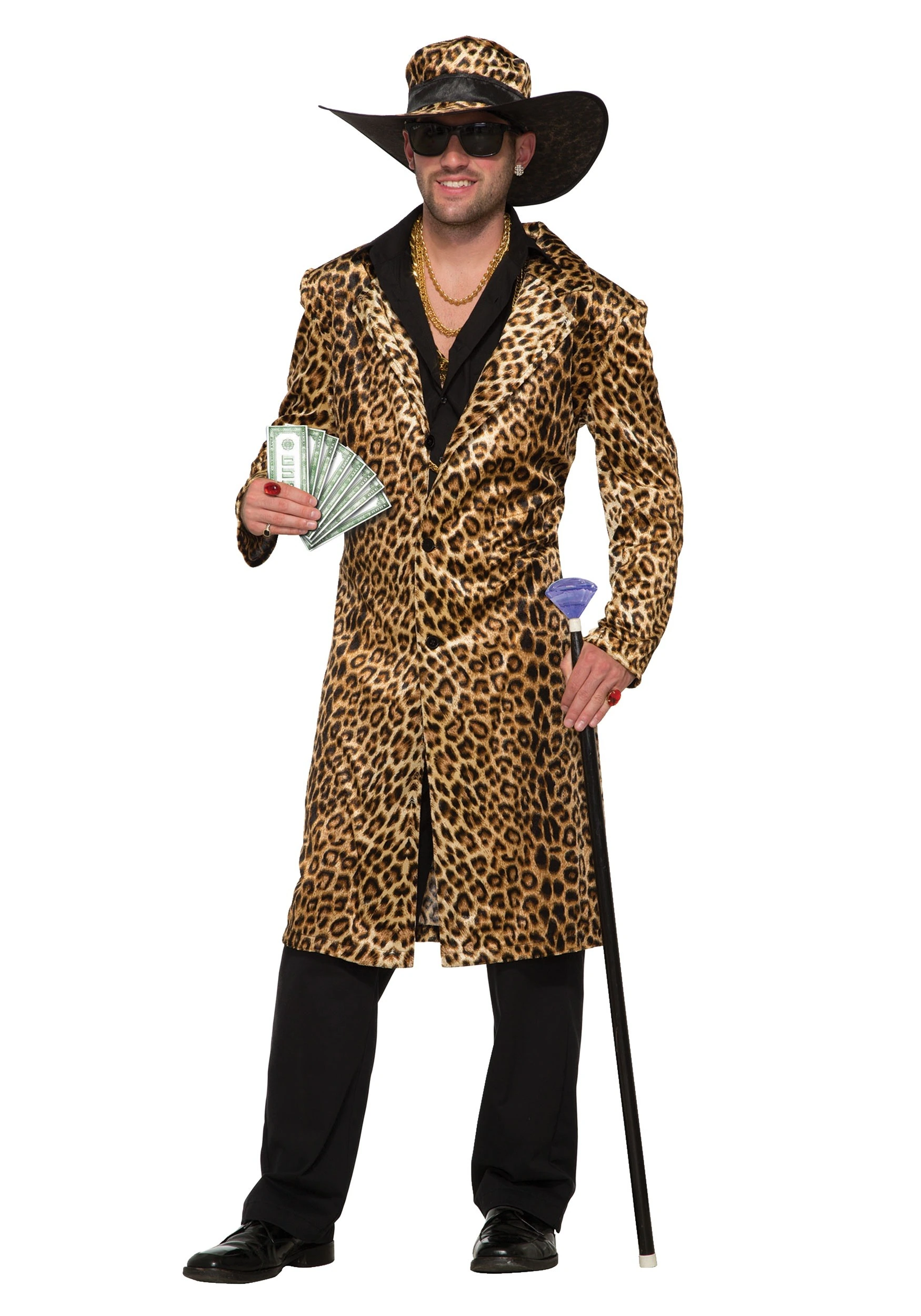Funky Leopard Pimp Men's Costume