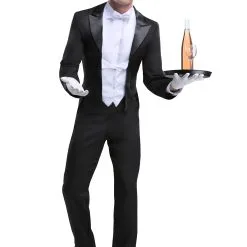 Plus Size Butler Costume For Men