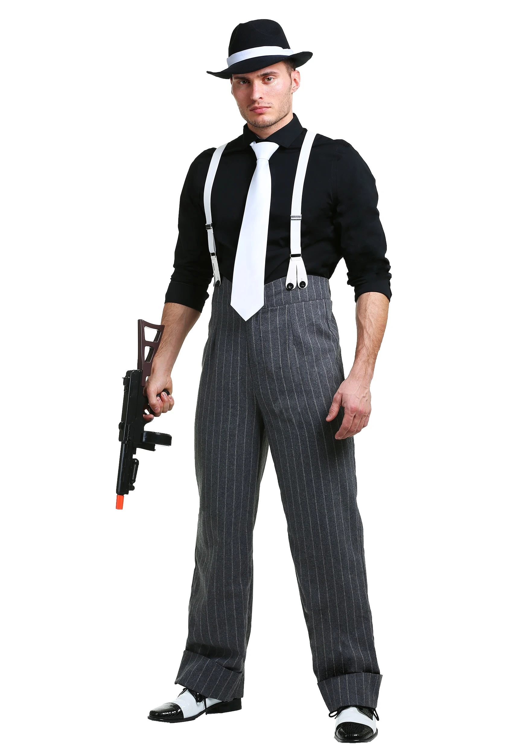 Plus Size Mafia Underboss Costume For Men