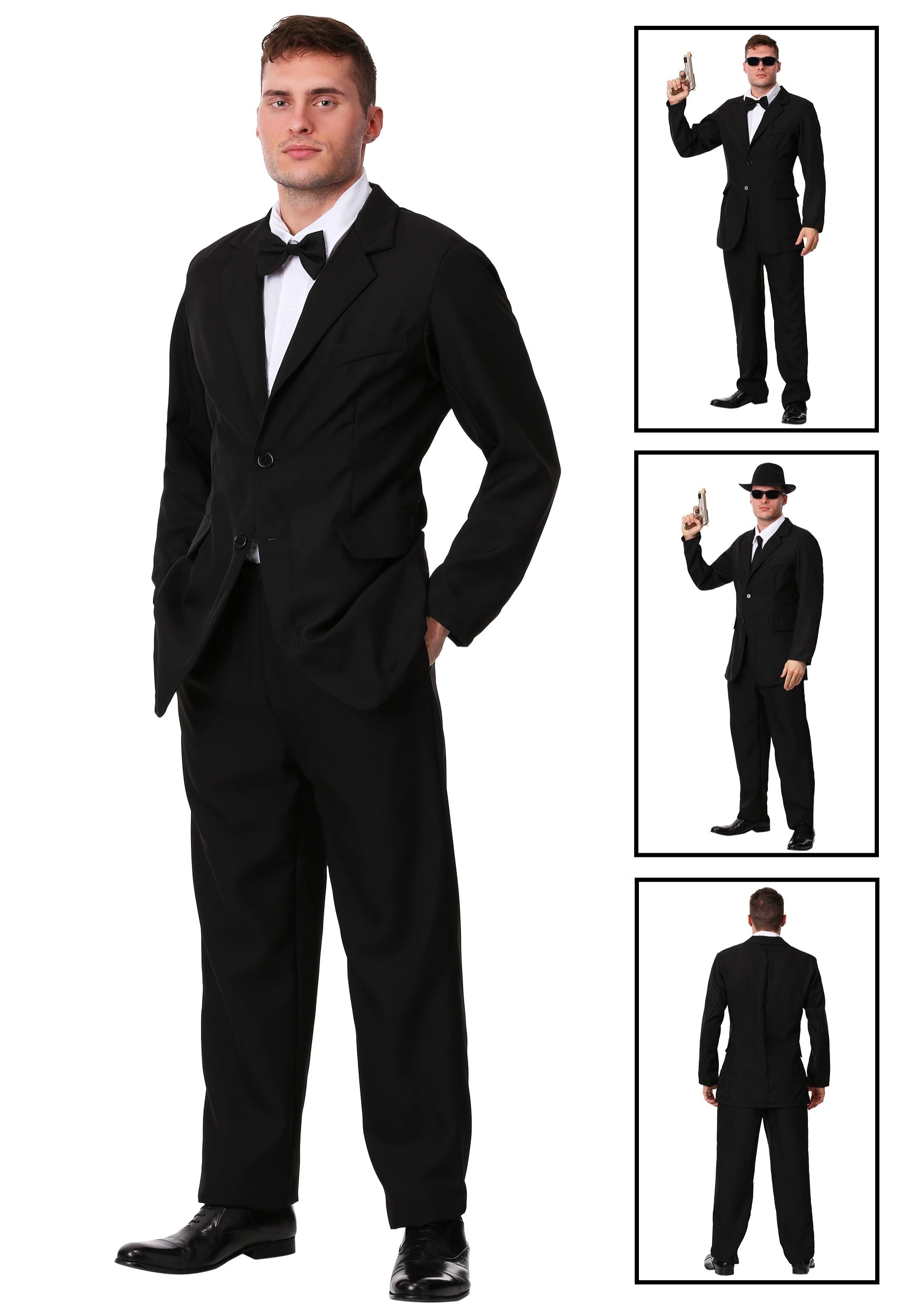 Plus Size Men's Black Suit Costume