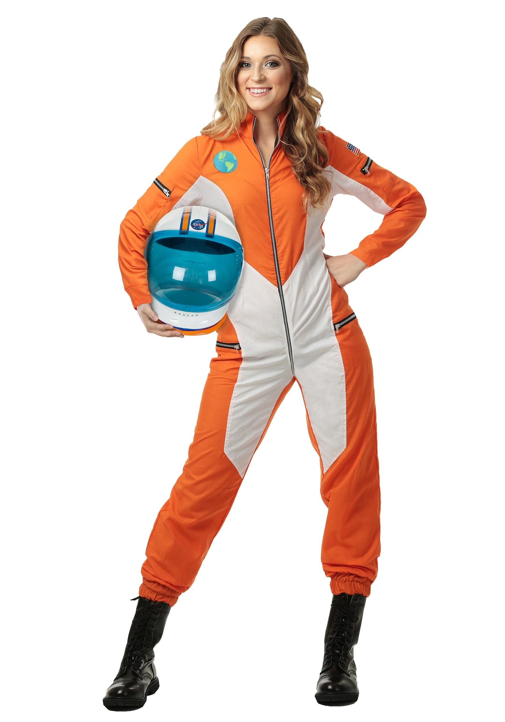 Plus Size Astronaut Jumpsuit Costume For Women