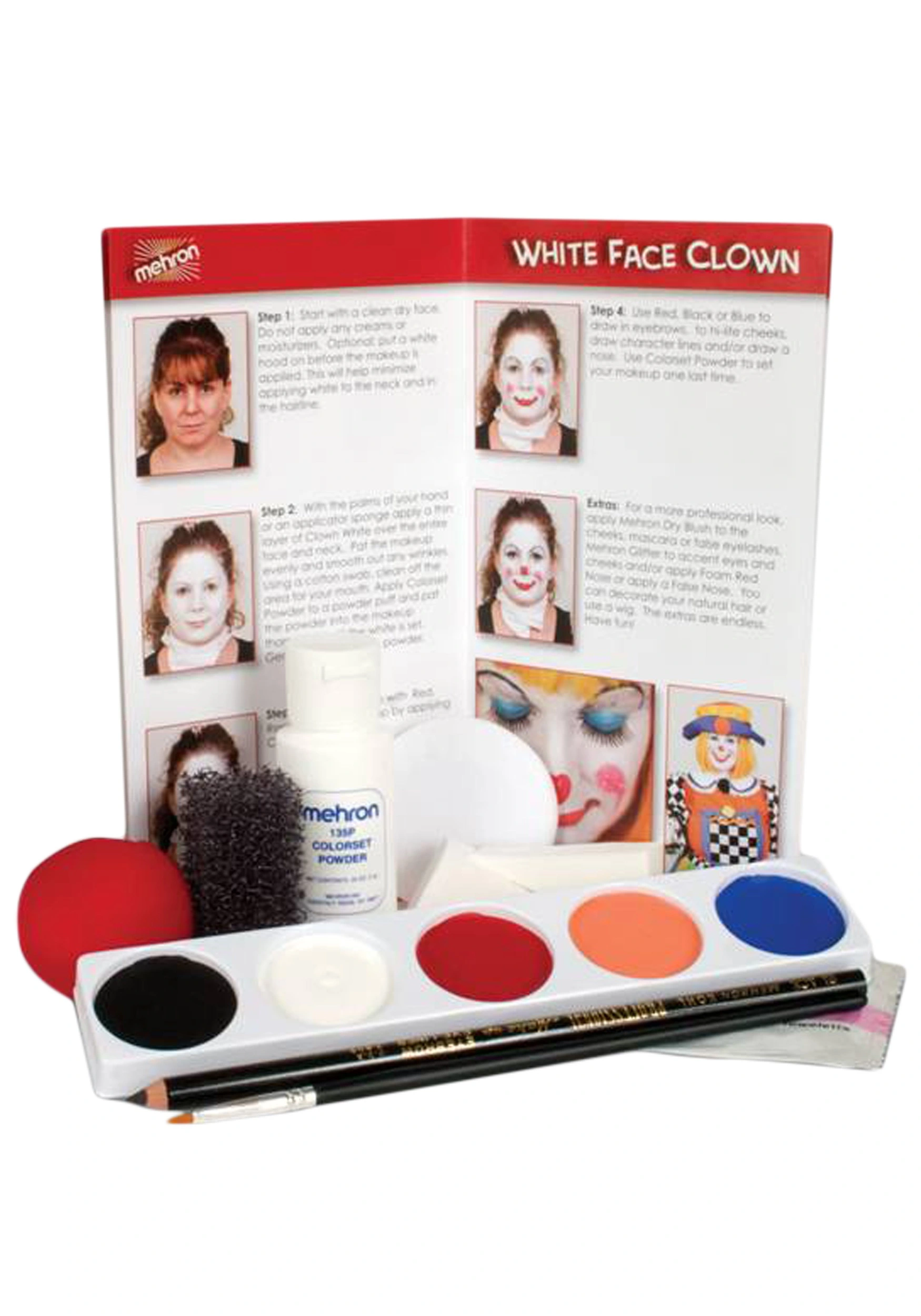 Mehron Professional Clown Makeup Set