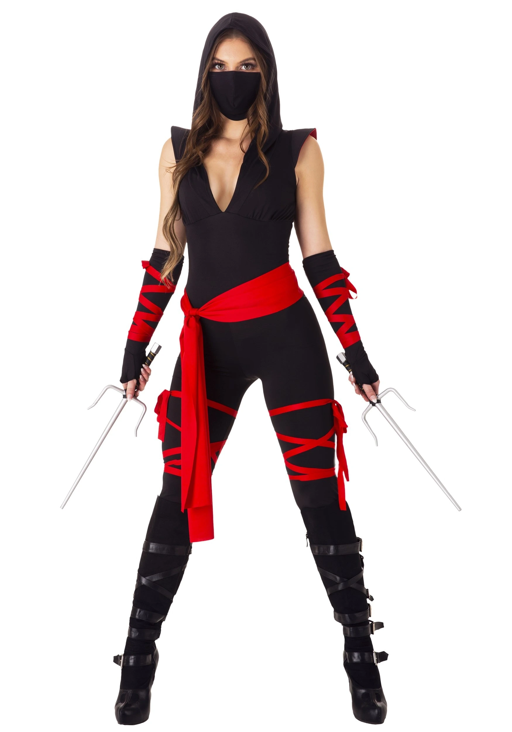 Sexy Deadly Ninja Women's Costume - Image 2