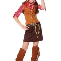 Wild West Gun Slinger Costume For Girls