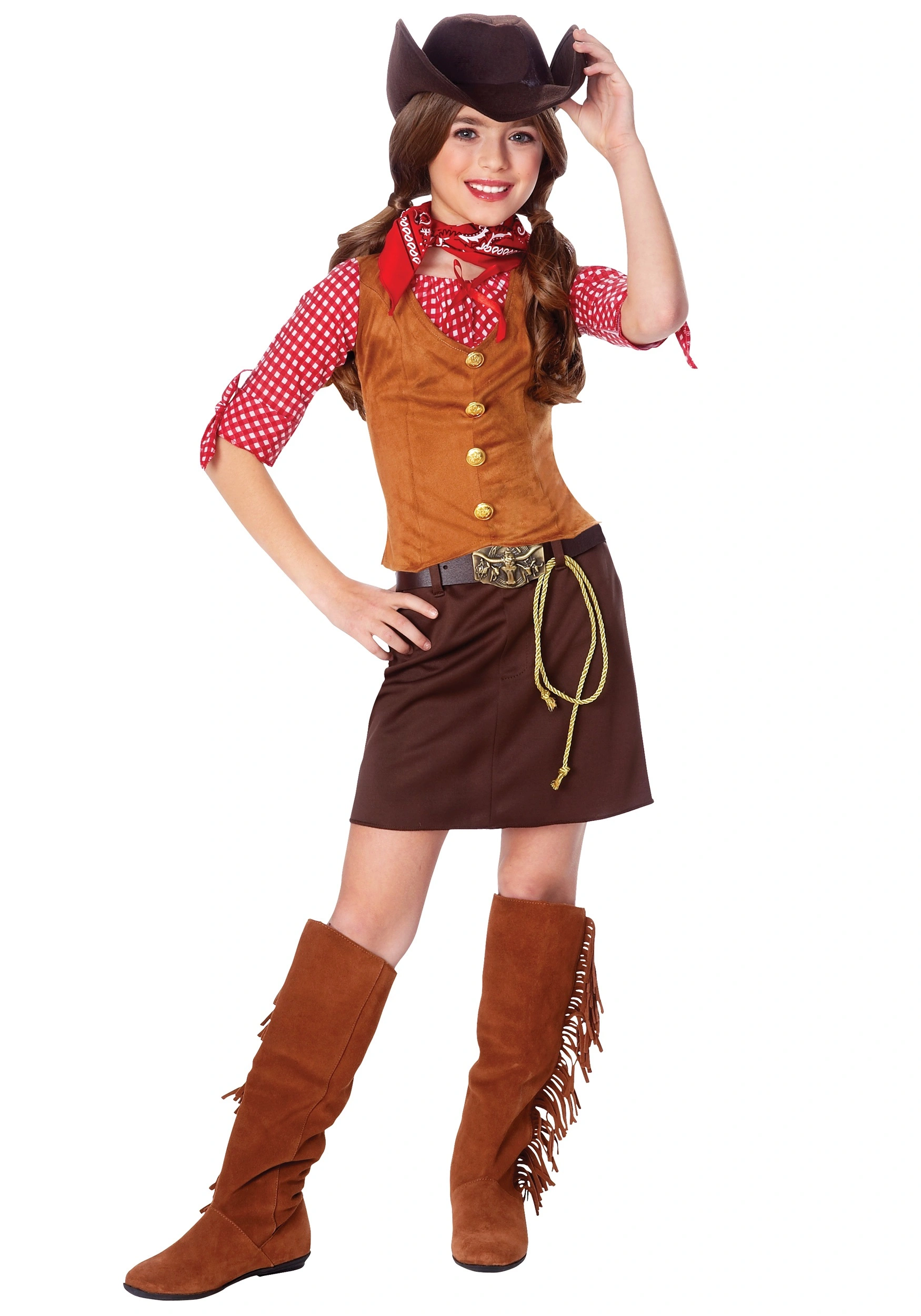 Wild West Gun Slinger Costume For Girls