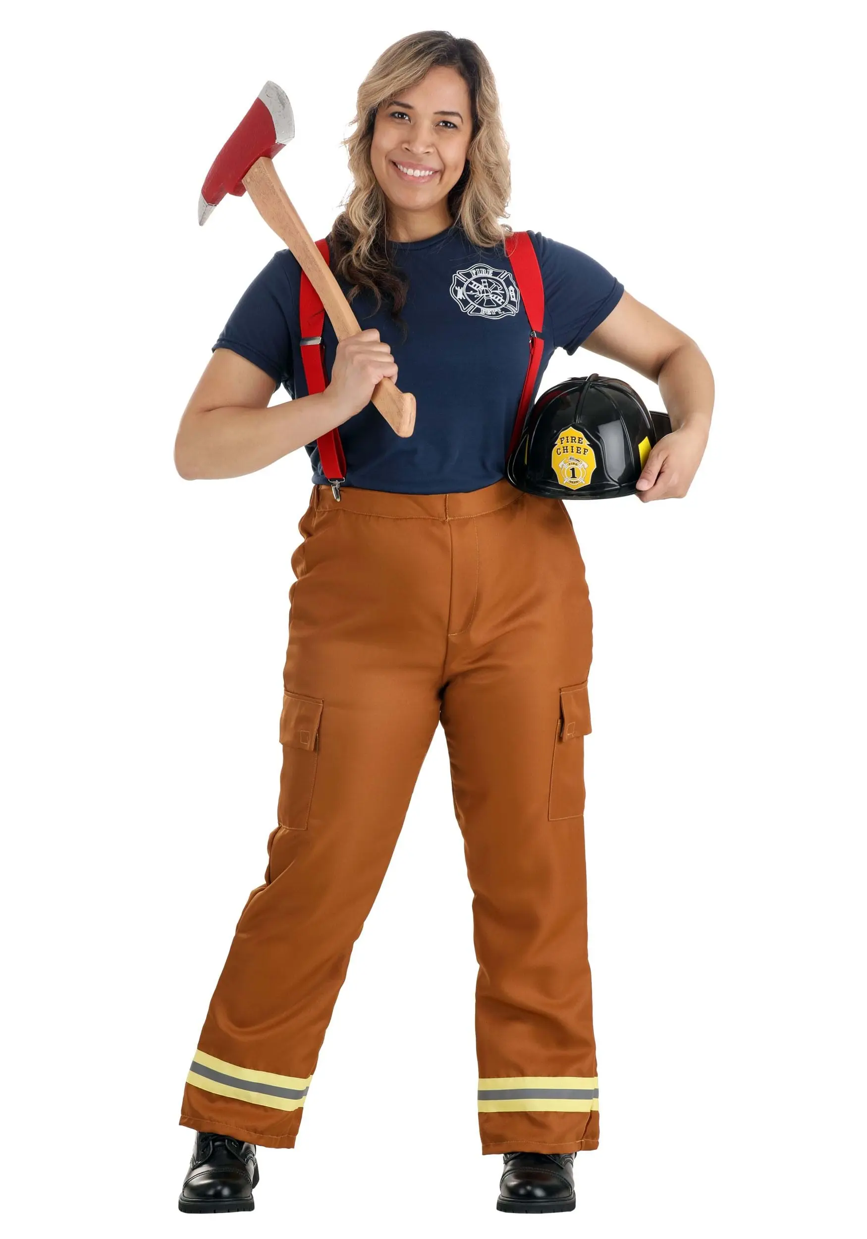 Women's Fire Captain Costume - Image 3