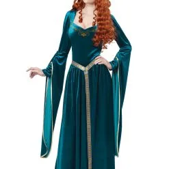 Lady Guinevere Teal Costume For Women