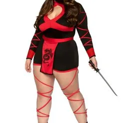 Plus Size Dragon Ninja Women's Costume