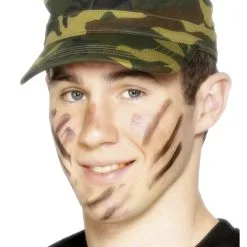 Woodland Camouflage Army Cap Accessory
