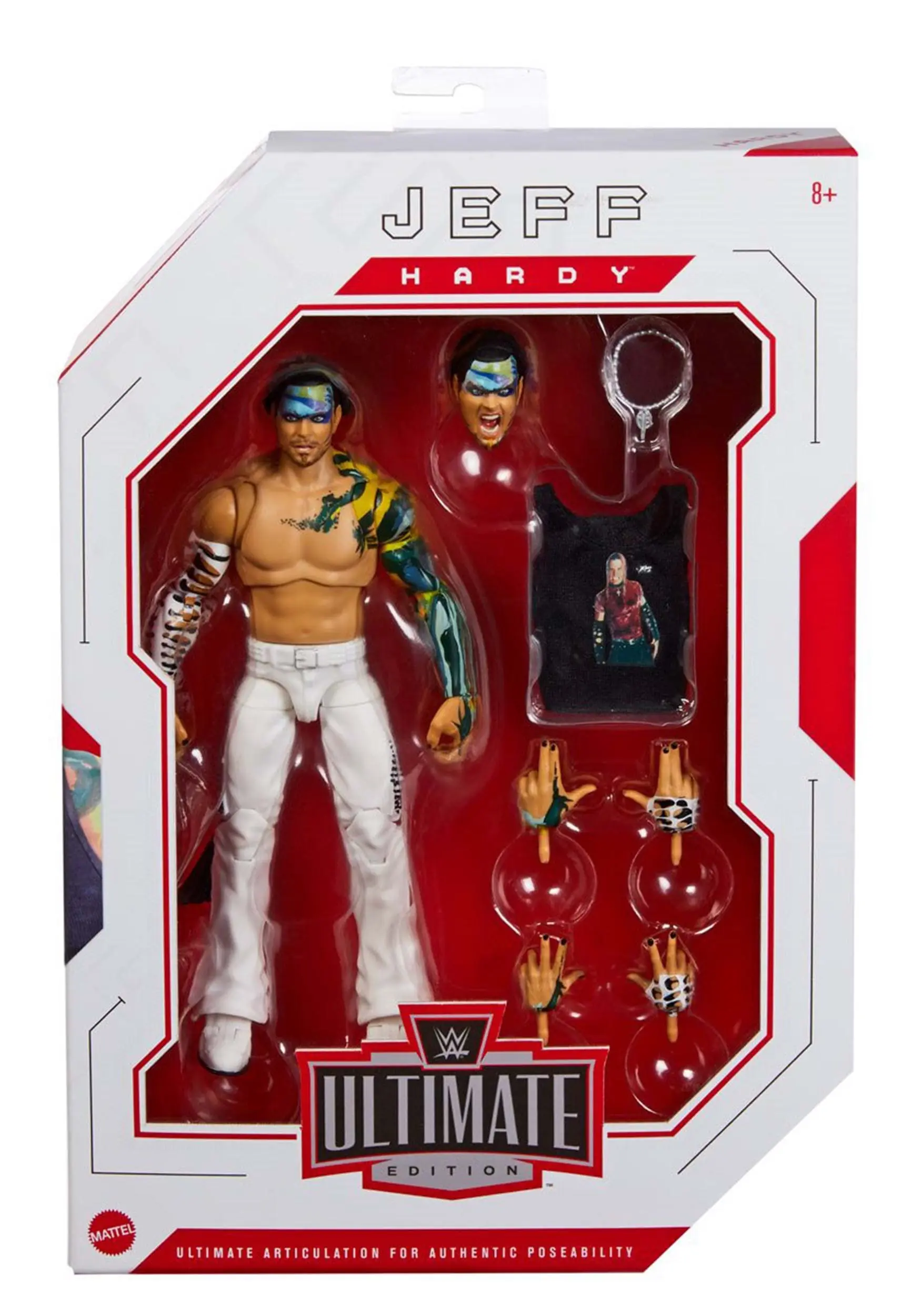 WWE Ultimate Edition Jeff Hardy Wave 14 Action Figure - Image 6